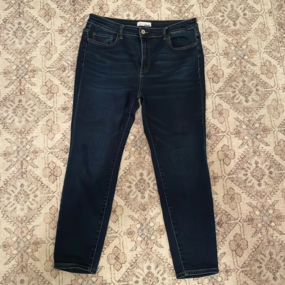 Vervet dark wash high-rise skinny jeans
